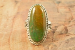 Genuine Manassa Turquoise Sterling Silver Ring